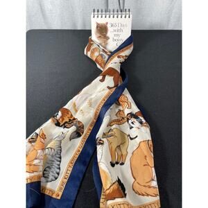 Basha Here Kitty Kitty Good Kitty Cat Scarf & My Bossy Cat Gift Book